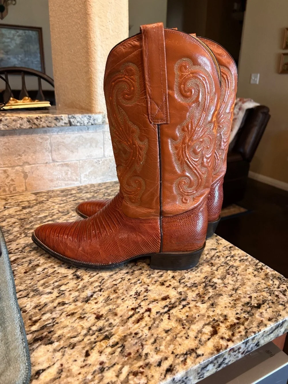 Men’s Circle G Teju Lizard Skin Boots